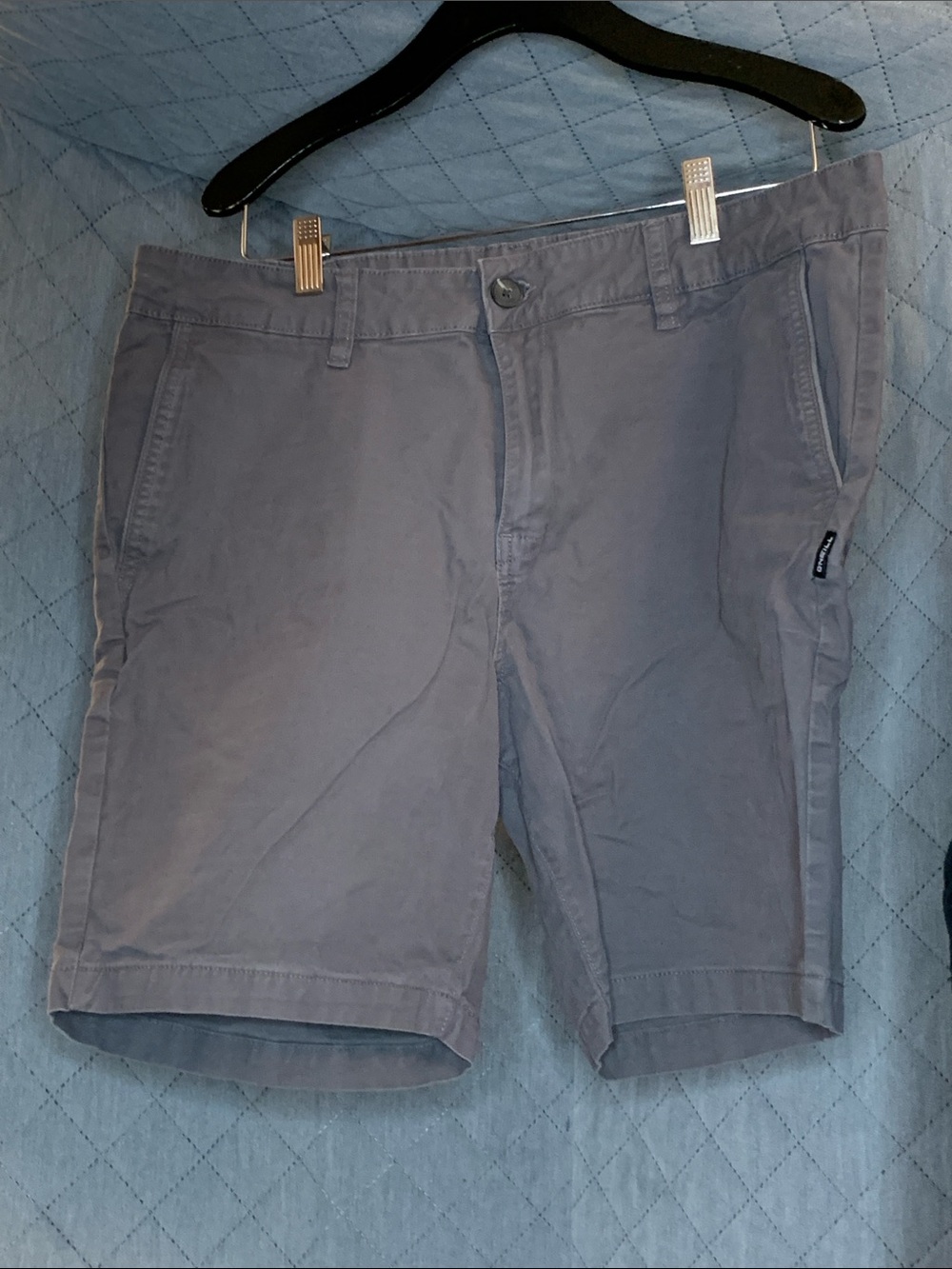#217 Oneal Gray Cotton Cargo Shorts